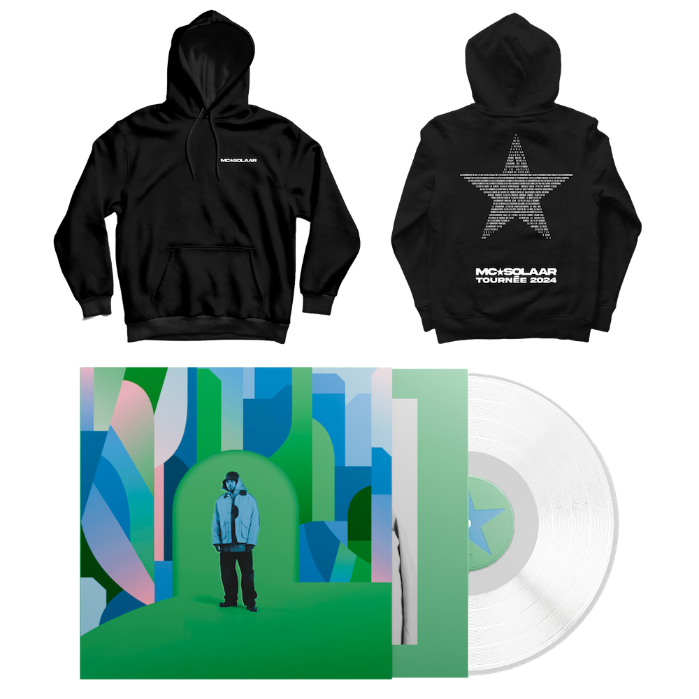 Pack Vinyle Balade astrale + Hoodie ou Pull au choix